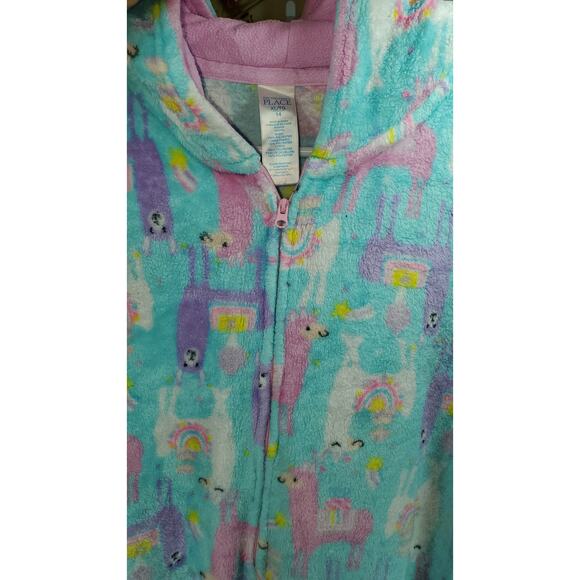 The Children’s Place Llama Fleece Hooded One Piece 14 XL - Picture 3 of 5